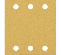 Bosch 50 hojas de lija Expert C470 con 6 agujeros (para pintura sobre madera, madera dura, diámetro de 115 x 107 mm, grano 60, accesorio profesional lijadora orbital)