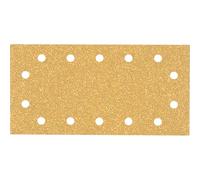 Bosch 50x Papel de lija EXPERT C470 con 14 agujeros | para Pintura sobre madera, Madera dura, Ø 115x230 mm, Grano 40, Professional Accesorios Lijadora orbital