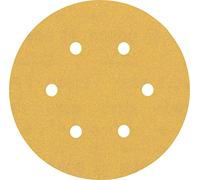 Bosch Professional Lijas Expert C470 – 50 unidades, 150 mm, Grano 180, 6 agujeros, para madera dura