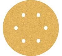 Bosch Professional - Lijas Expert C470 - 150 mm, Grano 60, 6 agujeros, 50 unidades, para madera dura