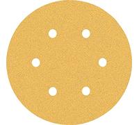 Bosch 50x Papel de lija EXPERT C470 con 6 agujeros | para Pintura sobre madera, Madera dura, Grano 80, Professional Accesorios Lijadora excéntrica