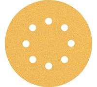 Bosch 50x Papel de lija EXPERT C470 con 8 agujeros | para Pintura sobre madera, Madera dura, Grano 100, Professional Accesorios Lijadora excéntrica, Lijadora orbital