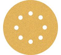 Bosch 50x Papel de lija EXPERT C470 con 8 agujeros | para Pintura sobre madera, Madera dura, Grano 60, Professional Accesorios Lijadora excéntrica, Lijadora orbital