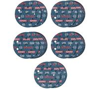 Bosch Set de 55 discos de lija EXPERT O780 – Ø125 mm, grano 60/80/120/180/240