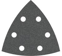 Bosch 5x Hoja de lija PRO F355 para lijadoras delta | para Hormigón, Piedra dura, Ø 93x93 mm, Grano 80, Professional Accesorios Multiherramienta, Lijadora delta