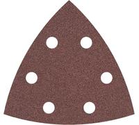 Bosch 5x Hoja de lija PRO F460 para multiherramientas | para Pintura sobre madera, Madera dura, Ø 93x93 mm, Grano 80, Professional Accesorios Multiherramienta, Lijadora delta