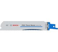 Bosch 5x Hoja de sierra sable PRO Thick Metal S937HBF Precise | para Tubos y perfiles metálicos, Metales no ferrosos, Longitud 150 mm, Professional Accesorios Sierra sable