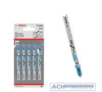 Bosch Professional 5x Hojas de sierra de calar T 118 B Basic for Metal (para Láminas de acero, accesorios Sierra de calar)