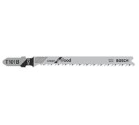 Bosch 5x Hojas de sierra de calar T 101 B Clean for Wood | para Madera blanda, Contrachapado, Longitud 100 mm, Professional Accesorios Sierra de calar