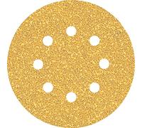 Bosch Professional Lijas Expert C470 – 5 unidades, 125 mm, 8 agujeros, Grano 40, madera dura