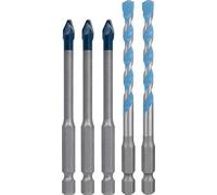 Bosch 5x Set de brocas EXPERT HEX-9 Hard Ceramic y Multi Construction | para Baldosas de cerámica dura, Baldosas de cerámica blanda, Ø 6,00, 6,00, 6,00, 6,00, 6,00 mm, Accesorios Taladro