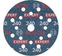 Bosch 6x Disco de lija para láminas EXPERT O780, 125 mm (para Madera dura, Pintura sobre madera, Ø 125 mm, Grano 240, Professional Accesorios Lijadora excéntrica)