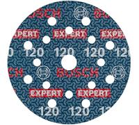 Bosch 6x Disco de lija para láminas EXPERT O780, 125 mm (para Madera dura, Pintura sobre madera, Ø 125 mm, Grano 120, Professional Accesorios Lijadora excéntrica)