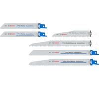 Bosch 6x Set de hojas de sierra sable PRO Demolition, 6 uds. | para Tubos y perfiles metálicos, Metales no ferrosos, Longitud mm, Professional Accesorios Sierra sable