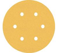 Bosch 6x Set de papel de lija EXPERT C470 con 6 agujeros | para Pintura sobre madera, Madera dura, Grano 2x 60, 2x 120, 2x 240, Professional Accesorios Lijadora excéntrica