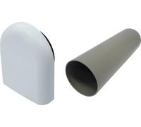 BOSCH Accesorio para ventilación descentralizada LR 160, Kit de preinstalación para ventilador, Campana exterior de plástico - 7735600371