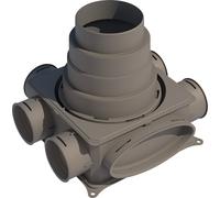 BOSCH Accesorio para Ventilación Doméstica VK 125-B Caja de Distribución de Aire de Plástico Monocapa - 7738100818