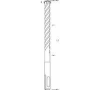 Bosch Accesorios Broca Sdsplus5X 20X250X300 4Esp.Punt.Ce