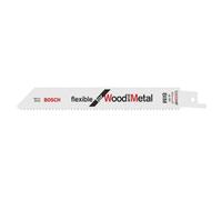 Bosch Hoja de sierra sable S 922 HF – Flexible para madera y metal – 150 mm, 100 unidades