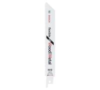 Bosch Hoja de sierra sable S 922 HF Flexible 150 mm para madera y metal, 2 unidades