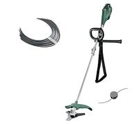 Bosch AFS 23-37 - Desbrozadora (Cuchilla de 3 Hojas, Bobina para Hilos de Corte, 3 Hilos de Corte, empuñadura Adicional, Potencia de 1000 W, en Caja de cartón) + Bosch Hilo cortabordes para AFS 23-37