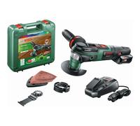 Bosch - Amoladora múltiple oscilante AKU 18V, 1x batería 2,5 Ah Li-Ion, cargador 0603104001