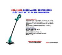 Bosch ART 23 SL Cortabordes Eléctrico 280W