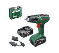Bosch Taladro atornillador EasyDrill 18V-40, 18 V 40 Nm, 2x 2,0 Ah Li-Ion, maletín (06039D8005)
