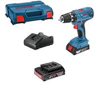Bosch AZUL GSR 18V-21 - Taladro atornillador inalámbrico profesional con batería y cargador - rendimiento óptimo y precisión desigual