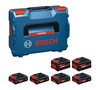 Bosch Expert - Juego de baterías de Alto Rendimiento (18 V, EXBA18V-55: 4 x EXBA18V-40 + 2 x EXBA18V-80, L-BOXX 136)