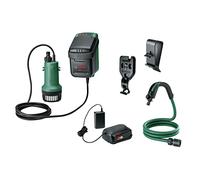 Bosch - Bomba de agua de 18 V CA, 1 batería de iones de litio de 2,5 Ah, cargador 06008C4202