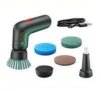 Bosch Cepillo de Limpieza Eléctrico UniversalBrush, con Batería de 3.6 V Integrada, 1 Cable Micro USB y 4 Accesorios de Limpieza, Caja Cartón + Almohadilla Cocina para el Cepillo Limpieza Eléctrico