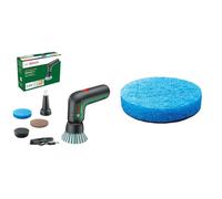 Bosch Cepillo de Limpieza Eléctrico UniversalBrush, con Batería de 3.6V Integrada, 1 Cable microUSB, 4 Accesorios + Almohadilla de Microfibras Antiarañazos para el Cepillo de Limpieza Eléctrico