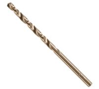 BOSCH, CO2137B, 1 broca de metal Cobalt M42 de 5/32 x 3 1/8 pulgadas con vástago de tres planos para aplicaciones de perforación en acero inoxidable, hierro fundido, titanio, metal de calibre ligero,