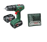 Bosch EasyImpact 18V-40 Cordless Drill & 15-piece Mini-X-Line Set Bundle Diy 211 x 57 x 188 mm.