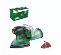 Bosch Multilijadora a batería EasySander 18V-8 – 18 V, sin batería, 3 hojas de lijado, para madera