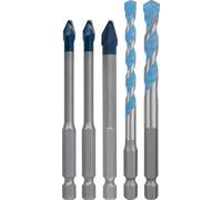 Bosch EXPERT HEX-9 Hard Ceramic and Multi Construction - Juego de brocas (5 unidades, para azulejos duros, azulejos blandos, diámetro de 6,0, 6,0, 8,0, 6,0, 8,0 mm, accesorios profesionales, taladro