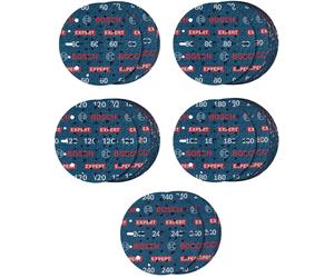 Bosch EXPERT O780 Juego de Discos de Lijado de Lámina, 150 mm, 55 piezas