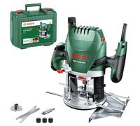 Bosch Fresadora de superficie POF 1400 ACE – 1400 vatios, 6 fresas, tope paralelo, guía en maletín
