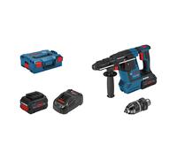 Bosch GBH 18V-26 F Professional SDS Plus: Taladro Martillo Percutor sin Escobillas, 18V, 2.6 J, 8-16 mm Hormigón, Incluye 2 Baterías 8Ah