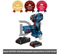 Bosch GDX18V-200 Recargable Impact Driver 2.0 Ah 1B Set