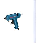 Bosch GKP 200 CE - Pistola de pegamento (400g) + 26x Barras de Pegamento Caliente Bajo Punto Fusión (para Madera, PVC, Aluminio, Poliestireno, Ø 11 x 200 mm, 500 g, Accesorios para Pistola Caliente)