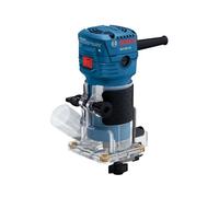BOSCH GLF55-25 - Enrutadora laminada de 1/4 pulgadas, motor de 33,000 rpm, diseño ligero, placa base transparente para corte de precisión
