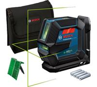 Bosch Professional Nivel láser interior GLL 2-15 G – láser verde, alcance hasta 15 m, soporte LB 10