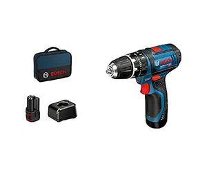 Bosch GSB 12V-15 Set con 2 baterías de 2,0 Ah
