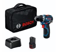 Bosch GSR 12V-32 Professional con 2 baterías de 2.0 Ah y cargador