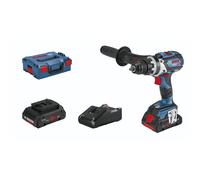 Bosch Professional 18V System GSR 18V-110 C - Atornillador a batería (110 Nm, Ø máx. tornillo 12 mm, conectable, 2 baterías ProCORE x 4,0 Ah, en L-BOXX)