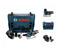 Bosch Gst 12v-70 Professional Sierra De Calar A Batería 12v + Maletín L-boxx + 2x Batería Gba 3,0 Ah + Cargador Gal 1230 Cv