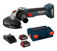 Bosch Professional Amoladora angular a batería GWS 18V-8, disco 125 mm, incl. 2×GBA 5.0Ah, L-BOXX