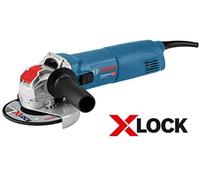 Bosch Professional GWX 10-125 - Amoladora angular (1000 W, X-LOCK, 11000 rpm, Ø disco 125 mm, en caja)